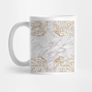 Elegant Marble - Art Deco Blanc Mug